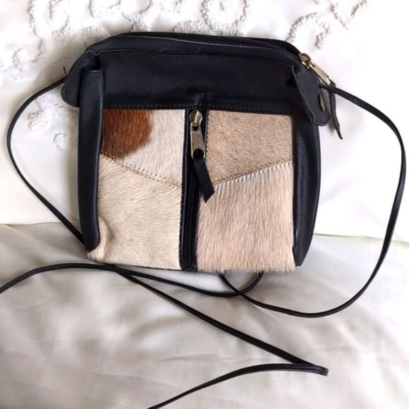 MINI Hair on Hide Crossbody Bag - Picture 2 of 10